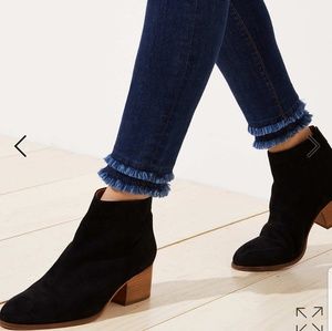 Loft Modern Double Frayed Skinny Jeans